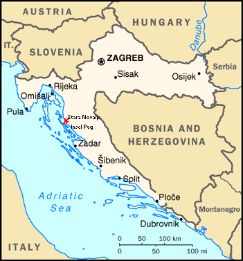 Novalja, Insel Pag, kroatische Adriaküste