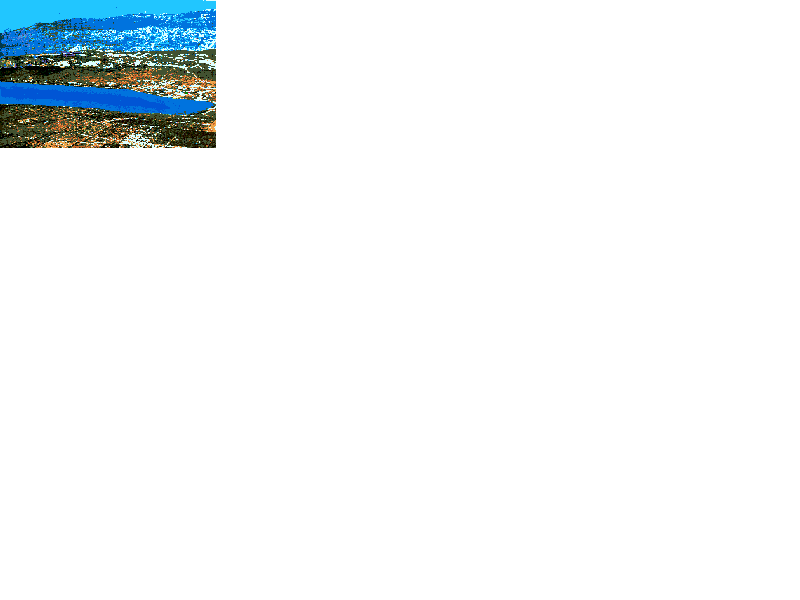 Blick auf die Bucht von Stara Novalja